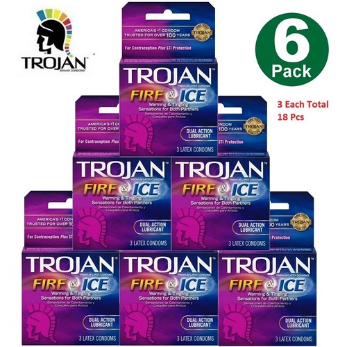 Trojan fire ice lubricated - trojan,